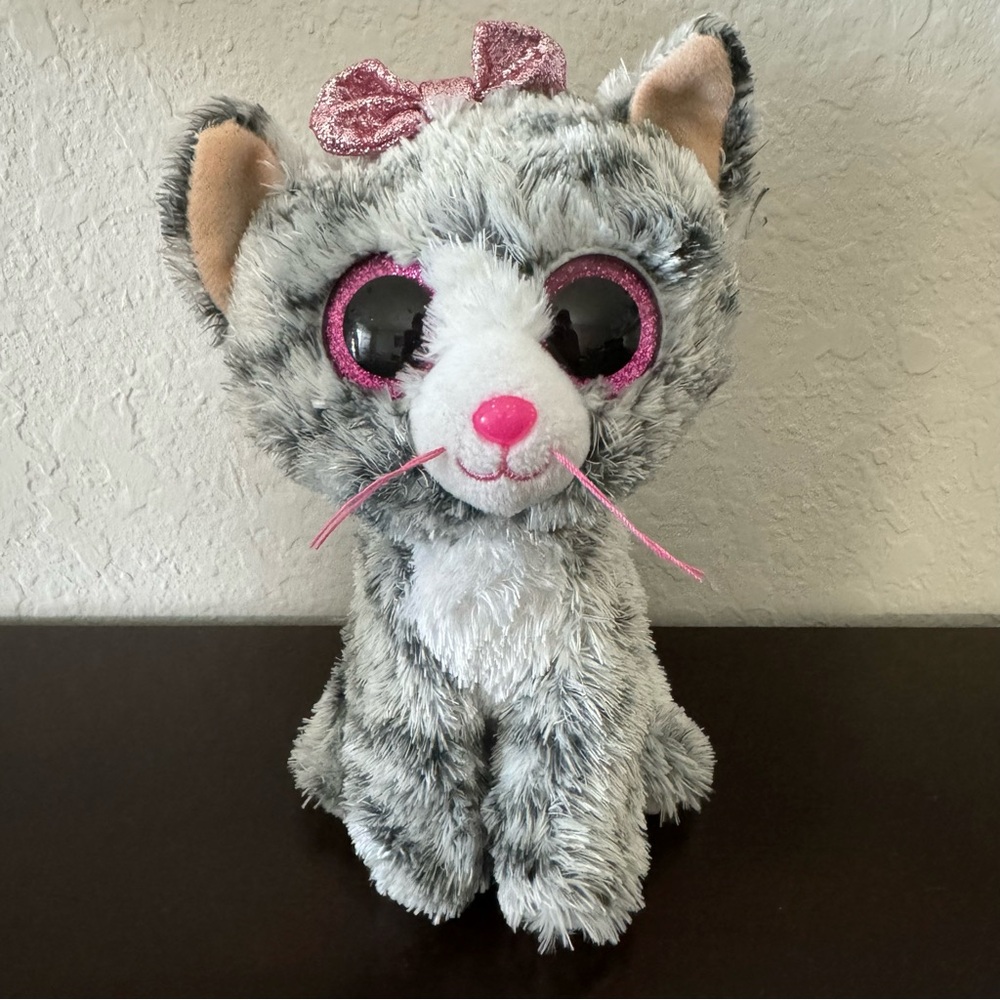 TY Silk Beanie Boos KIKI The Cat 7” Plush Stuffed Animal